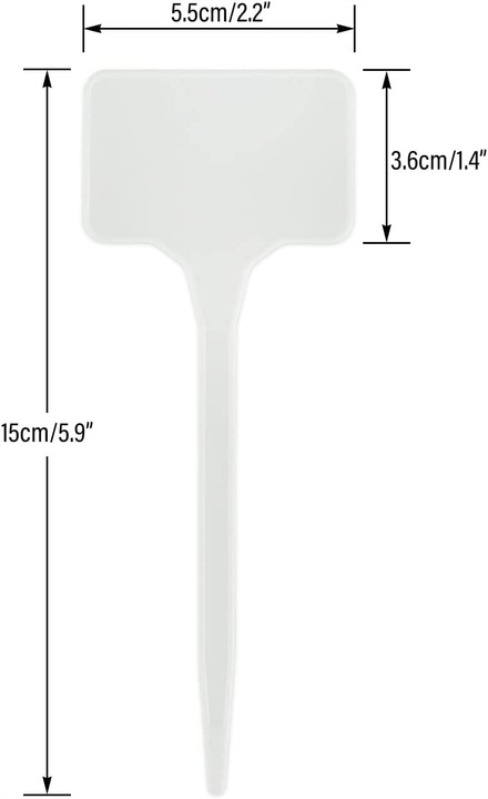 60x ETYKIETY TABLICZKI DO ROŚLIN SADZONEK + MARKER