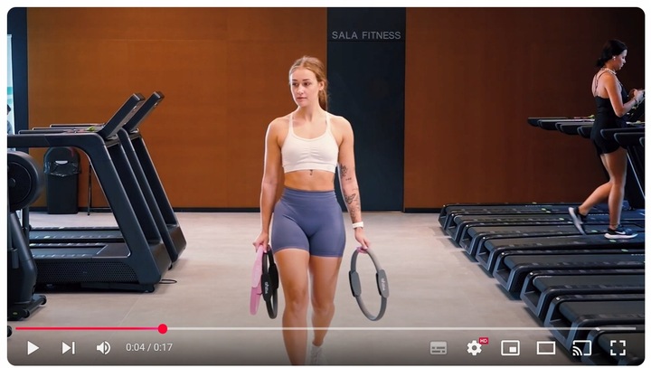 Obręcz do Jogi Pilates Ćwiczeń FIZYO Pierścień Ring Kółko Fitness Koło 38cm