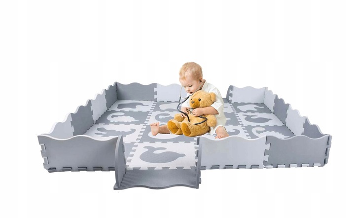 GRUBA MATA EDUKACYJNA puzzle PIANKOWE XXL KOJEC