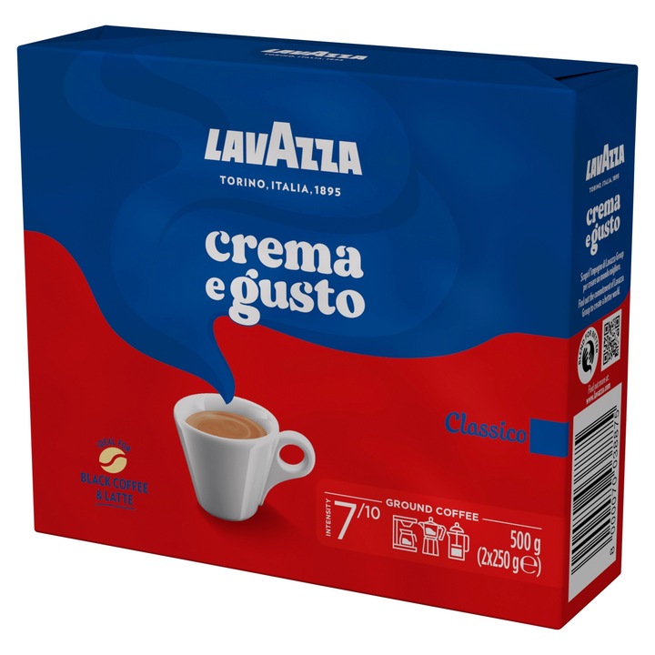 Kawa na włoski rynek mielona Caffe' Crema e Gusto classico 2x250g -