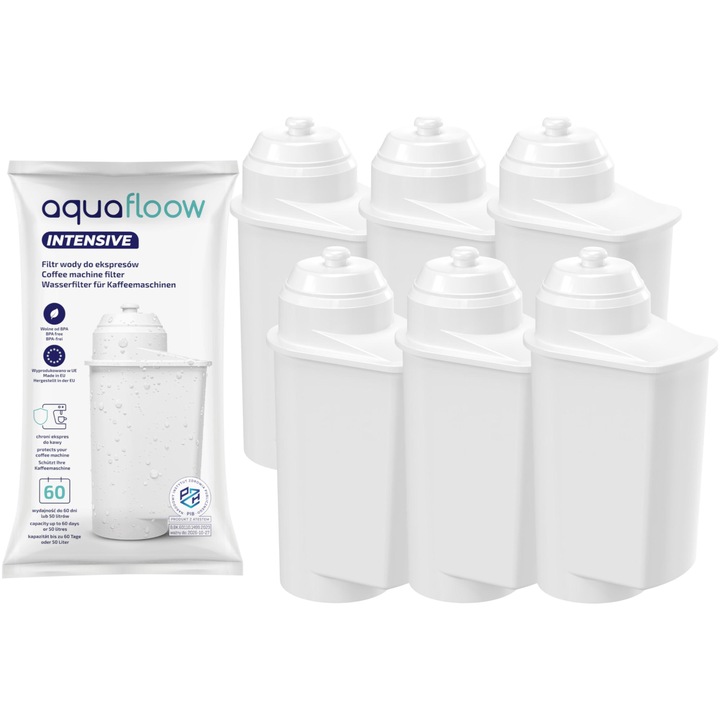 6 Filtr Wody AquaFloow Intensive do Ekspresu SIEMENS EQ3 EQ5 EQ6 EQ.7