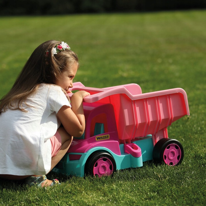 Gigant Wywrotka Różowa - Duży Pojazd WADER dla Dzieci