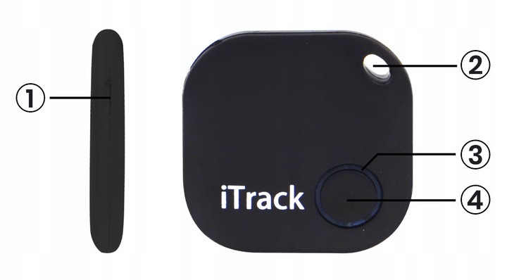 iTrack1 Lokalizator Bluetooth 5.0 Brelok Kluczy Portfela Alarm na PREZENT