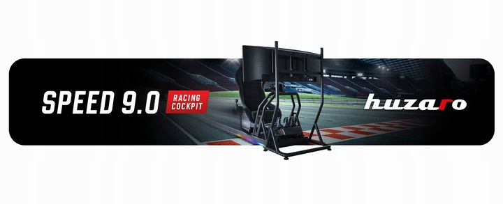 Kokpit Wyścigowy Stelaż gamingowy do simracingu Huzaro Speed 9.0 150 kg