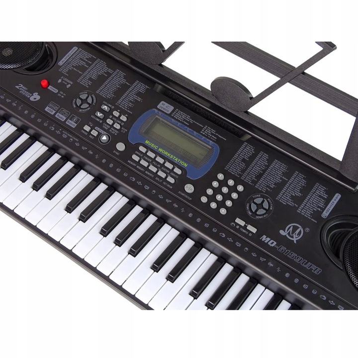 KEYBOARD ORGANY PIANINO DLA DZIECI DO NAUKI 61KL USB FM Bluetooth+ MIKROFON