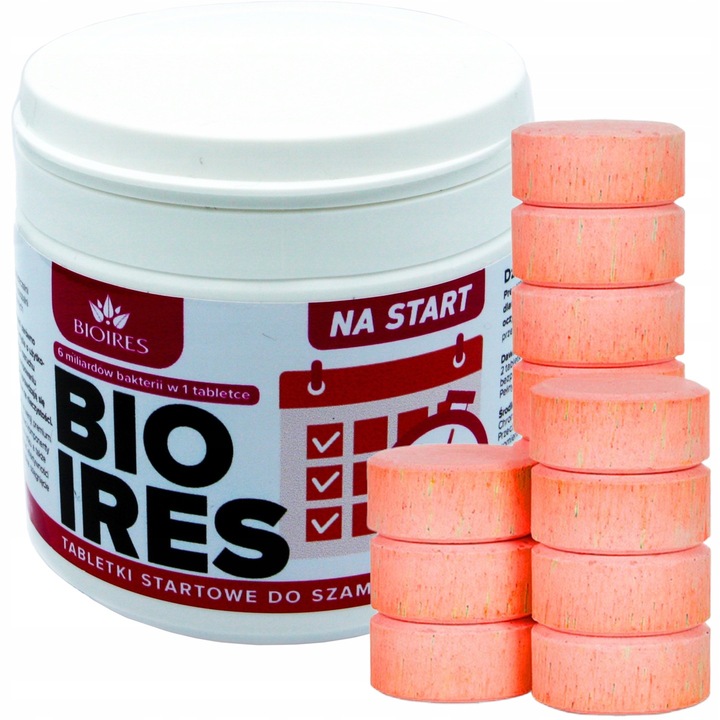 Bioires aktywator starter tabletki do oczyszczalni rozruch szamba 5w1