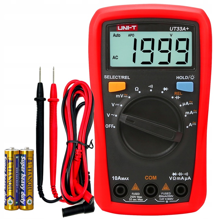 AUTOMATYCZNY Miernik PRĄDU NAPIĘCIA UT33A+