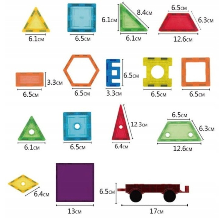 KLOCKI MAGNETYCZNE DUŻE PANELE EDUKACYJNE KONSTRUKCYJNE ZESTAW KARUZELA