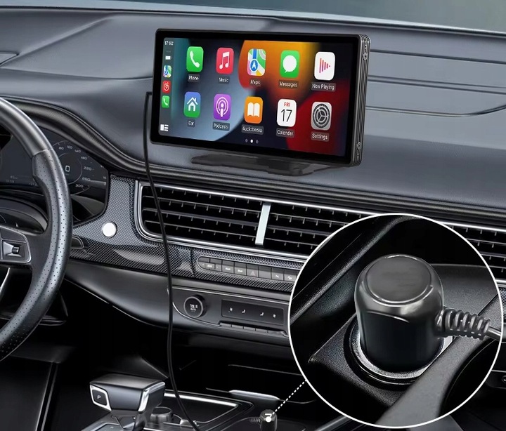 STACJA MULTIMEDIALNA MONITOR RADIO SAMOCHODOWE ANDROID AUTO CARPLAY