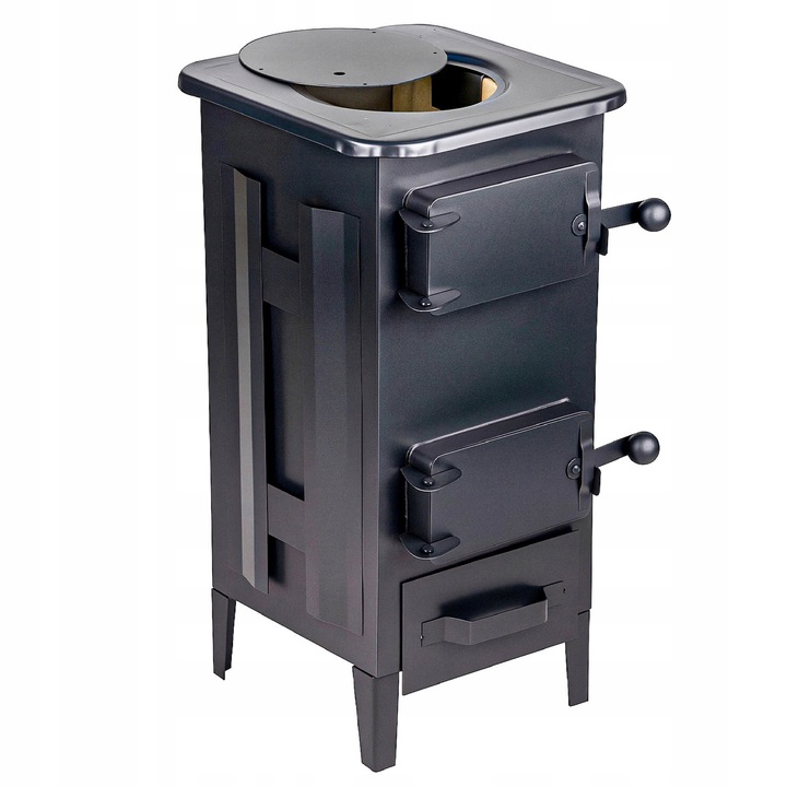 Piec piecyk koza kominek 7cegieł szamotowy ogrzewacz do domu garażu SOLIDNY