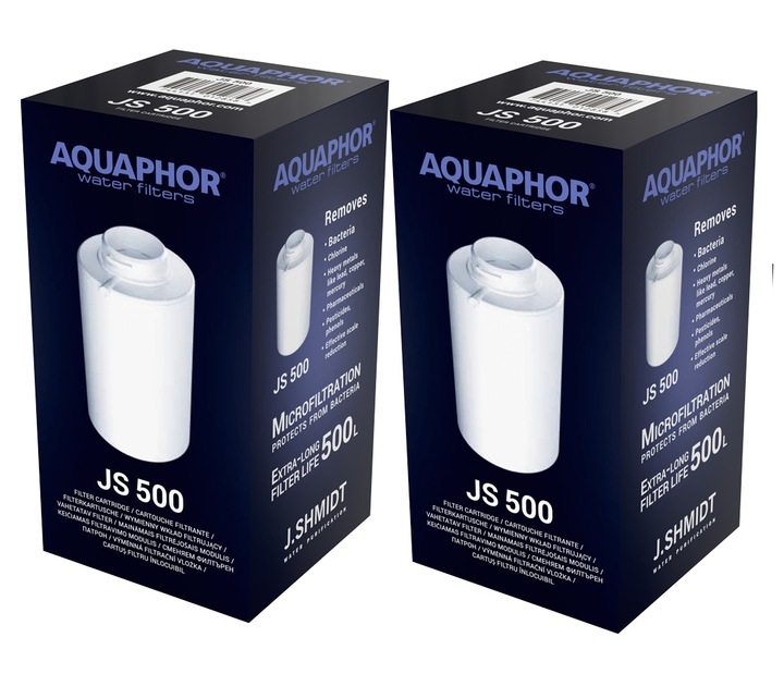 2 Wkłady dzbanka J.SHMIDT Aquaphor JS 500 - 2 szt.