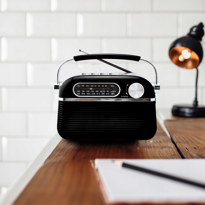 RADIO KUCHENNE RETRO PRZENOŚNE SIECIOWE NA BATERIE STROJENIE FM AM