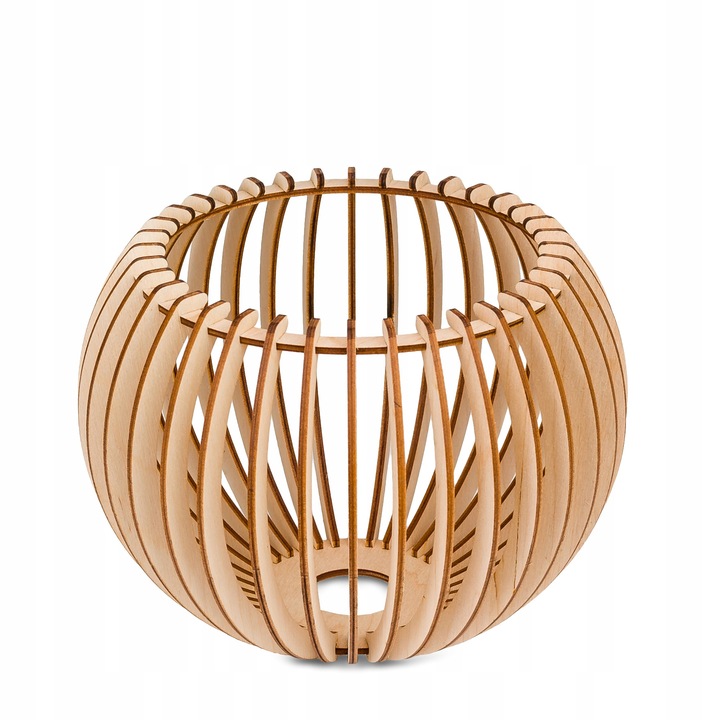 LAMPA STOJĄCA PODŁOGOWALOFT NA LED E27 STAŁA GIĘTA Z KLOSZEM DREWNO