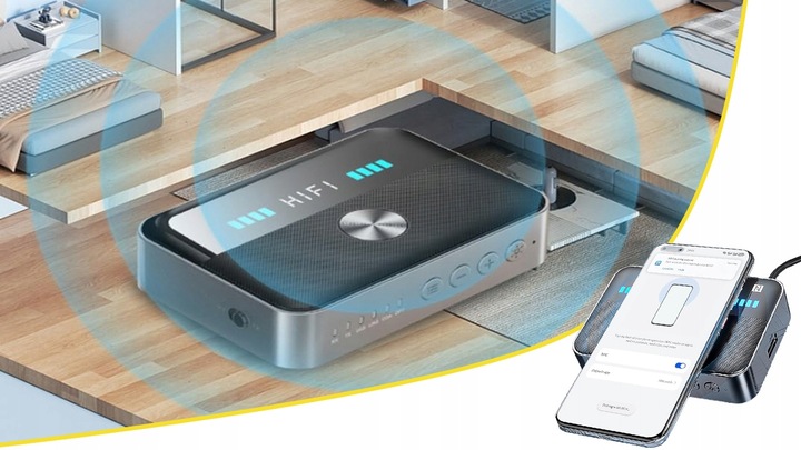 ADAPTER TRANSMITER BLUETOOTH ODBIORNIK NADAJNIK BT 5.3 AUX RCA NFC