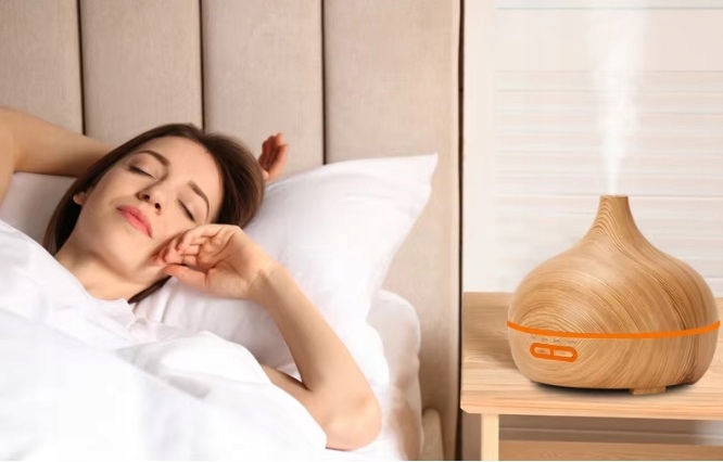 NAWILŻACZ POWIETRZA DYFUZOR ZAPACHOWY NA OLEJKI ETERYCZNE AROMATERAPIA