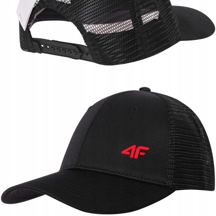 CZAPKA Z DASZKIEM MĘSKA DAMSKA 4F BEJSBOLÓWKA Z SIATECZKĄ TRUCKERKA