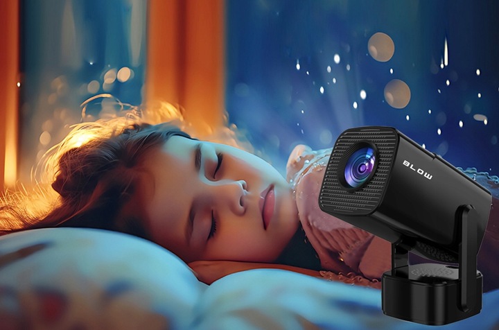 PRZENOŚNY PROJEKTOR RZUTNIK ANDROID SMART TV WIFI FULL HD + ETUI