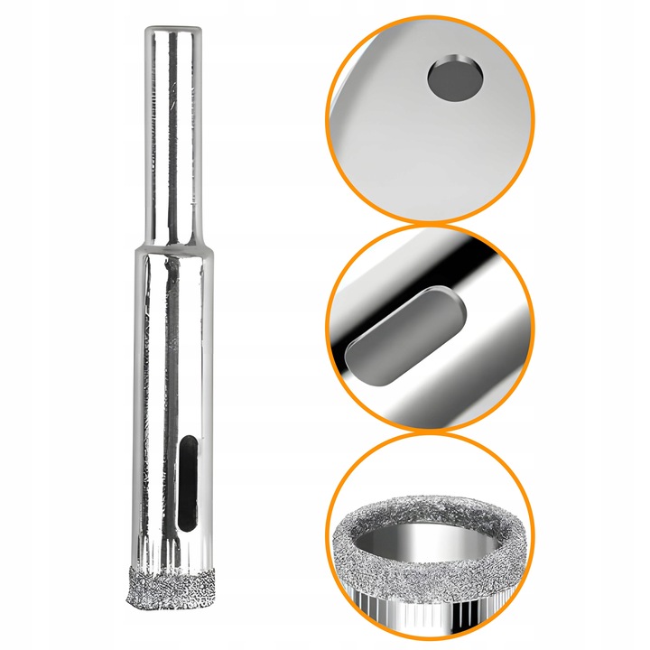 OTWORNICE DIAMENTOWE DO PŁYTEK GRESU SZKŁA KORONKA ZESTAW 10 szt