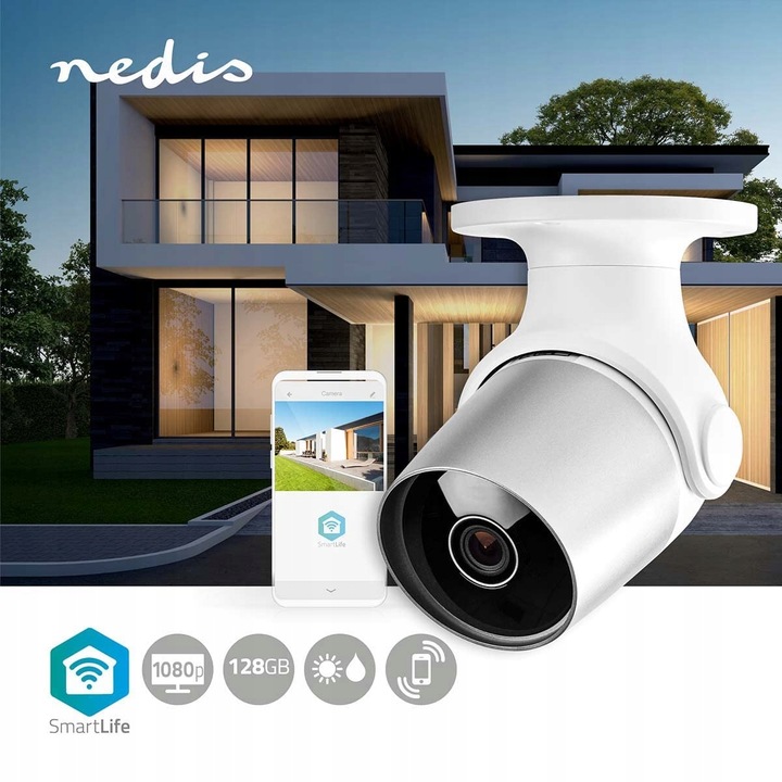 Nedis - Wlan Smart kamera Ip - Outdoor - zasięg