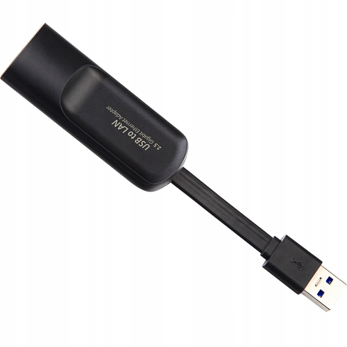 PRZEJŚCIÓWKA GIGABIT KARTA SIECIOWA ADAPTER LAN RJ45 2500M 2.5GbE USB TYP A
