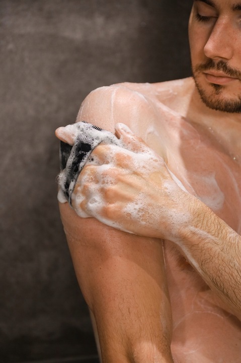 ALLMENT SCRUBBER DUO Antybakteryjna Myjka Szczotka Do Ciała Silikon Zestaw