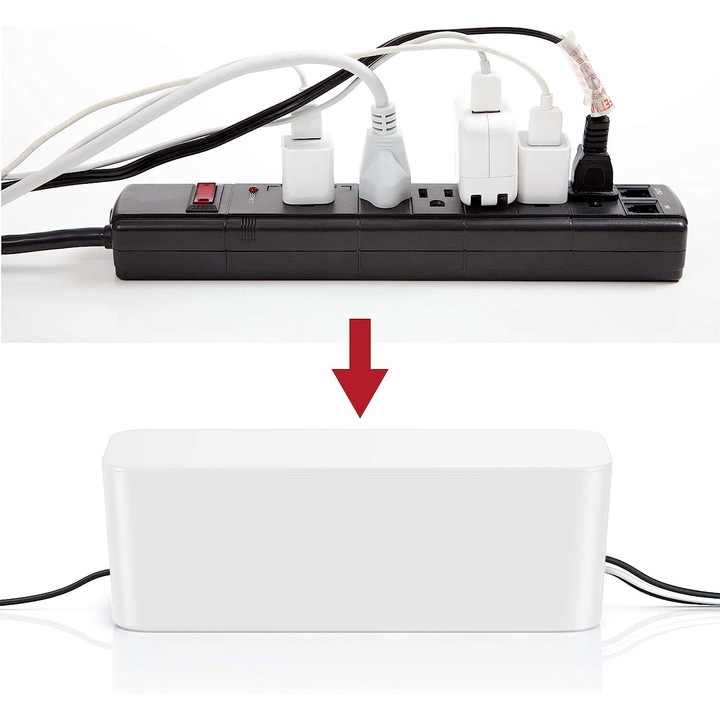 POJEMNIK PUDEŁKO ORGANIZER KABLI NA KABLE LISTWY M