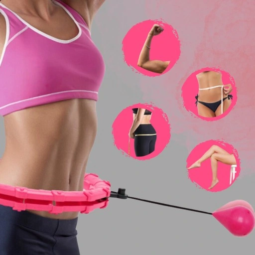 SMART HULA HOP Z OBCIĄŻENIEM ODCHUDZAJĄCE Z WYPUSTKAMI OBCIĄŻNIKIEM