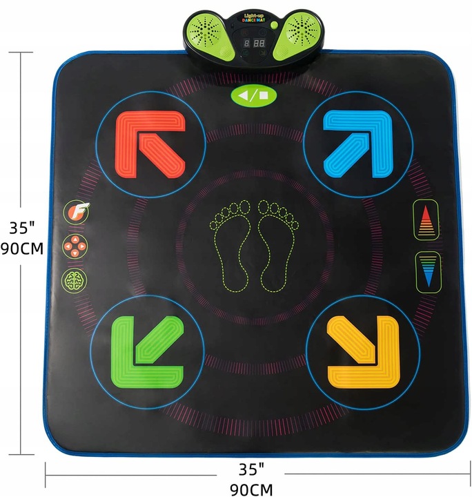MATA MUZYCZNA TAŃCZENIA PIANINKO GRA TANECZNA MATA DO TAŃCA DLA DZIECI