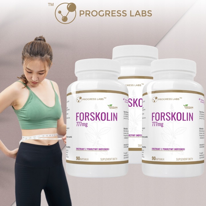 Forskolin 777mg SPALACZ TŁUSZCZU WAGA POKRZYWA INDYJSKA FORKOLINA 270 kap