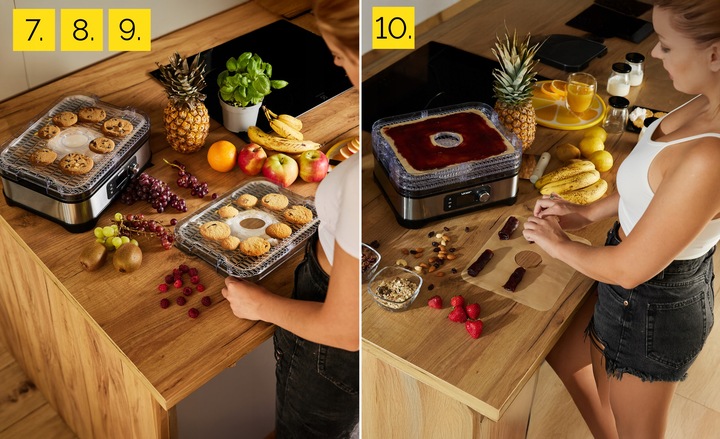 10w1 DUŻA Suszarka do Grzybów Owoców Yoer 450W INOX Timer +6 SIT+9