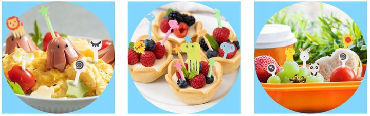 WIDELCZYKI DO PRZEKĄSEK DLA DZIECI WIDELCE DO OWOCÓW ŻYWNOŚCI WIDELCE 90SZT