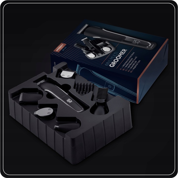 Trymer maszynka do włosów golarka do brody zarostu do golenia 6w1 Berdsen