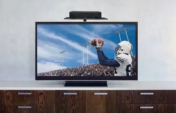 PÓŁKA POD TUNER DVB-T2 DEKODER DVD PILOTY ŚCIENNA LUB MONTOWANA NA TV