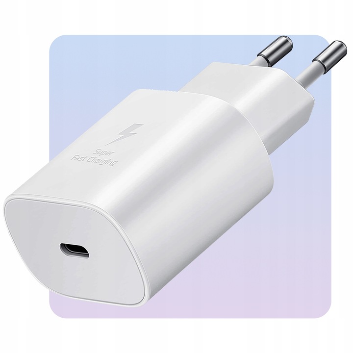 Ładowarka Do Samsung 25W (Szybka, Oryginalna, USB C) + Kabel USB C do USB-C