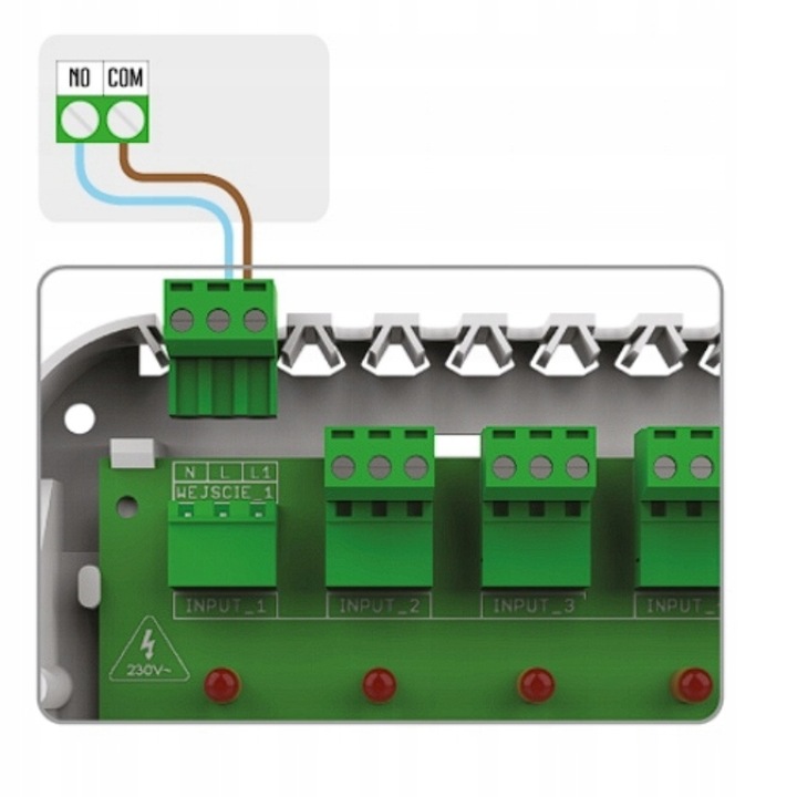 STEROWNIK LISTWA DO SIŁOWNIKÓW TERMOSTATÓW POKOJOWYCH PODŁOGÓWKI L-5-S SLIM