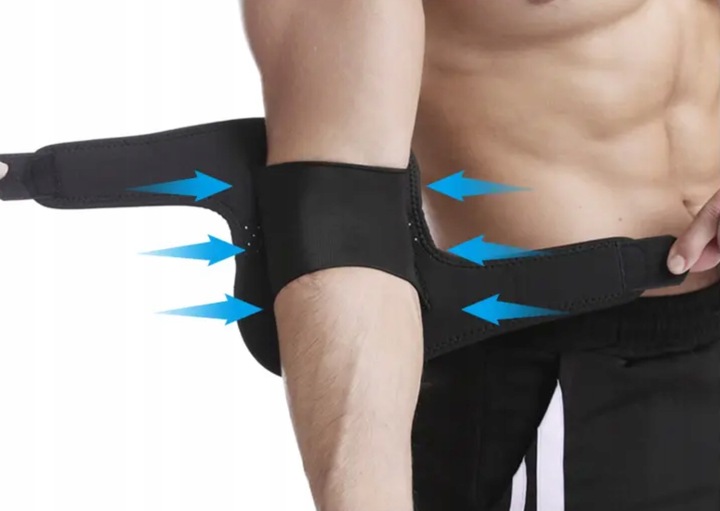 ORTEZA OPASKA ŚCIĄGACZ STABILIZATOR ŁOKCIA ŁOKIEĆ TENISISTY GOLFISTY