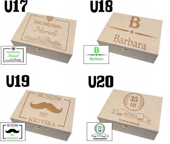 Niezbędnik Skrzynka PREZENT Urodziny BOX 18 30 40 80 pudełko urodzinowe