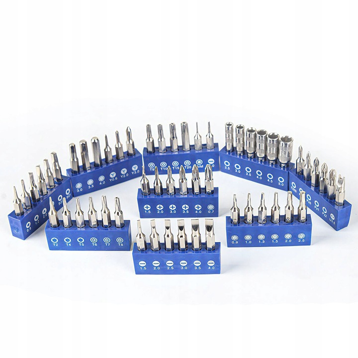 ZESTAW WKRĘTAKÓW ŚRUBOKRĘTÓW BITÓW PRECYZYJNE WYMIENNE W ETUI 75