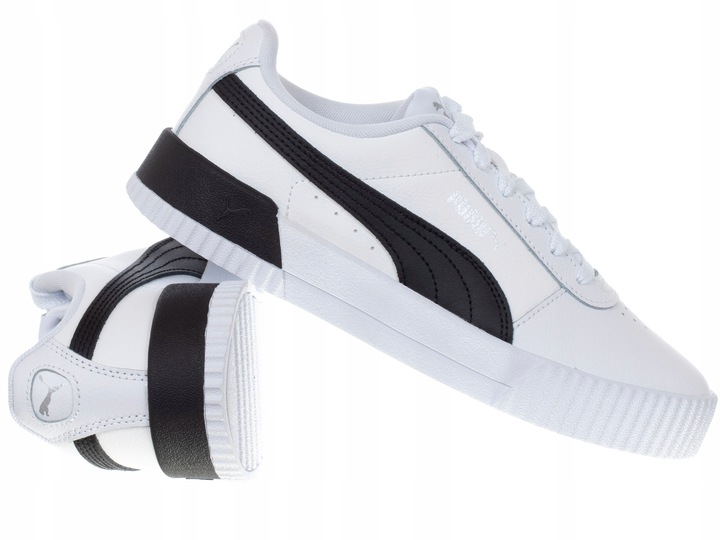 Buty damskie Puma Carina L 370325-21 sneakersy skórzane białe