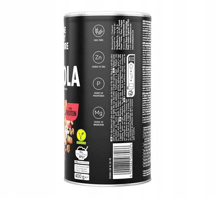 Granola Proteinowa 400g | 28g białka | dla aktywnych | One Day More