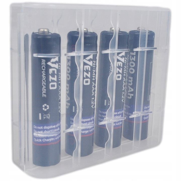 VEZO AKUMULATORKI AAA 1300mAh R3 NiMH UNIWERSALNE DO ZABAWEK PILOTÓW 4