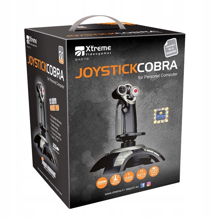 Xtreme Videogames Joystick Cobra 12 Keys Game Pad
