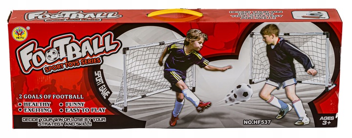 Zestaw 2 BRAMKI Do Gry W Piłkę Nożną Z Siatką Do Złożenia Pompka Igła