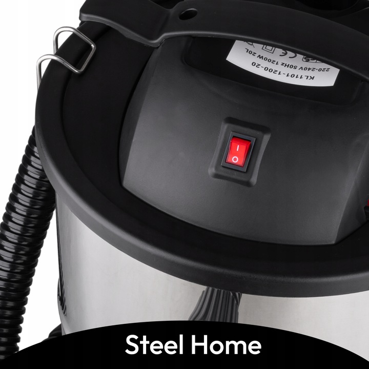 ODKURZACZ PRZEMYSŁOWY DO POPIOŁU PIECA KOMINKA 20L HEPA 2200W +