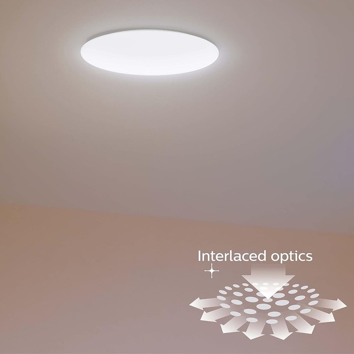Lampa Sufitowa Plafon LED Natynkowy 17W 4000K Biała 32cm MOIRE PHILIPS