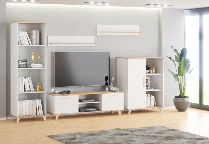 Komoda BIAŁA 3 Szuflady Duża Pojemna Szafka OSLO 120cm Styl