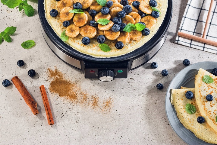 NALEŚNIKARKA SZYBKIE NAGRZEWANIE TERMOSTAT 30cm XXL DUŻA MOC 1500W