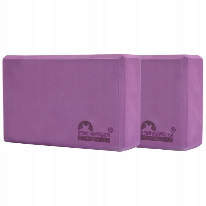 Kostka do jogi blok klocek MajesticSport zestaw x2