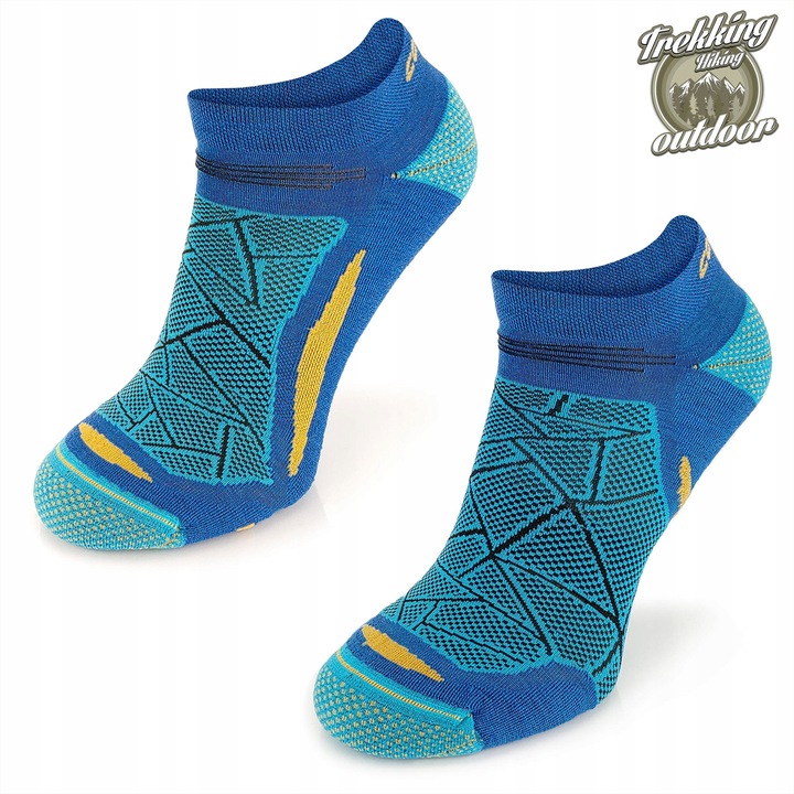 Wełniane skarpety trekkingowe sportowe stopki Comodo 70% merynosa na lato