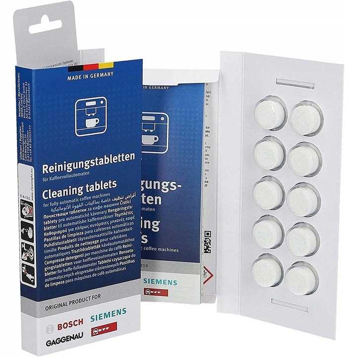 BOSCH SIEMENS Tabletki czyszczące do ekspresów do kawy 10szt x 2,2g